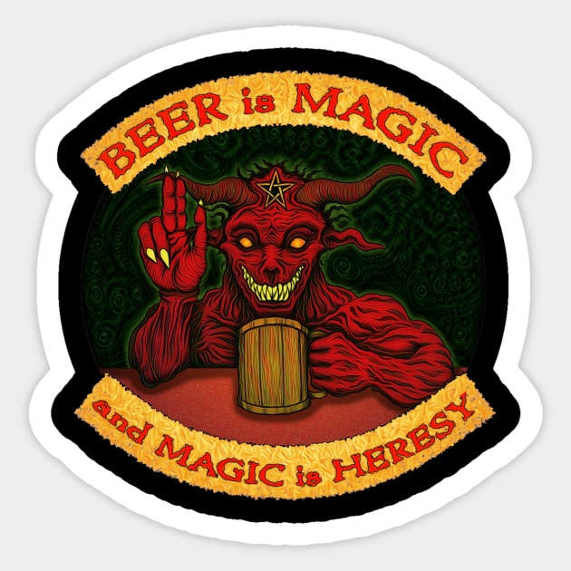 Beer is Magic - Azhmodai 2018 Sticker by azhmodai